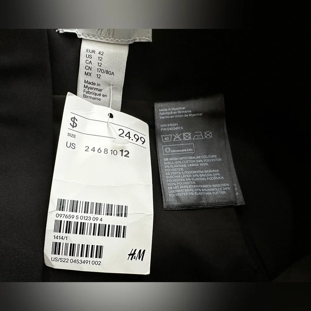 Women’s Black Pencil Skirt‎ Workwear Careerwear Retro 12